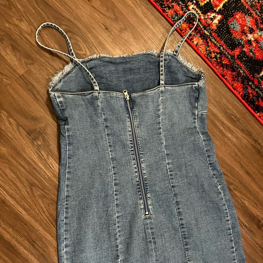 Denim Mini Dress - Picture 2 of 3
